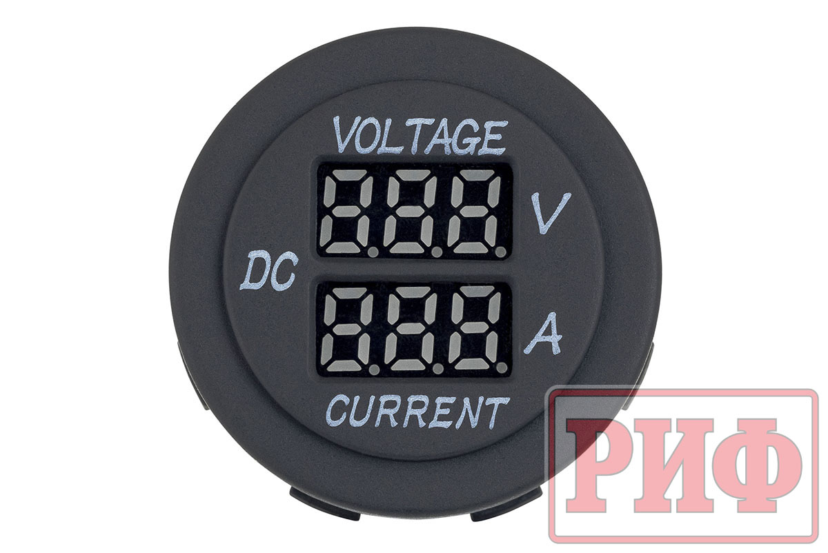 Вольтметр/амперметр РИФ 12В