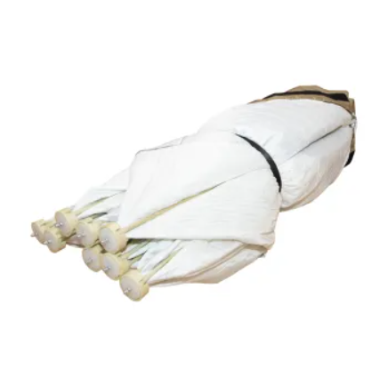 Палатка зимняя куб СЛЕДОПЫТ "Premium" 4,2х2,1 м, 2-х комнатная, 3 слоя, оливковый/белый