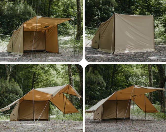 Палатка Naturehike Mountain Stream, 1-местная, алюминиевый каркас, бежевая