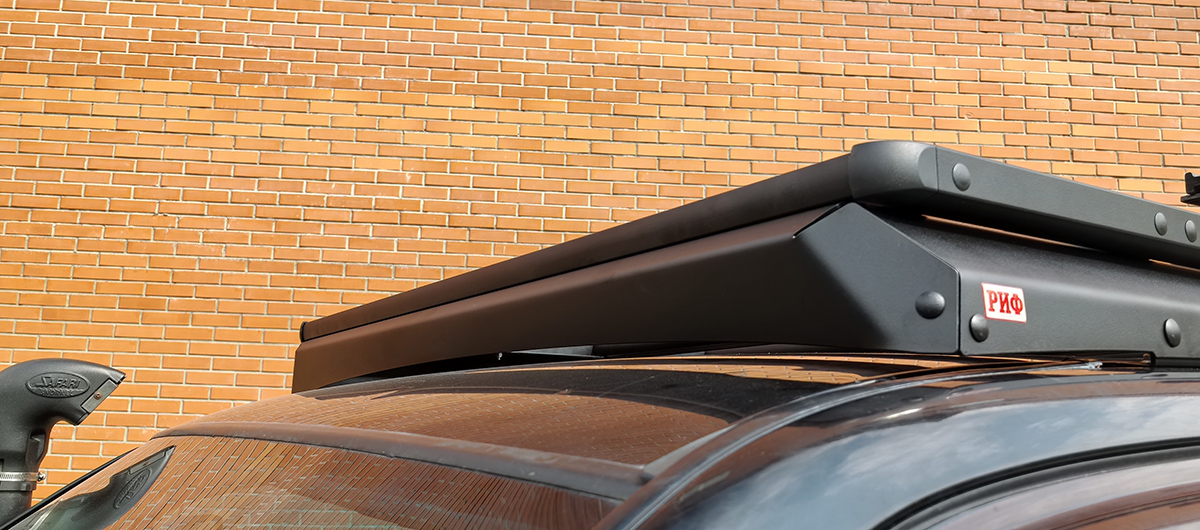 Багажник экспедиционный (платформа) алюминиевый РИФ 1250x2080 мм для Toyota Land Cruiser 100/105 (с крепежом)