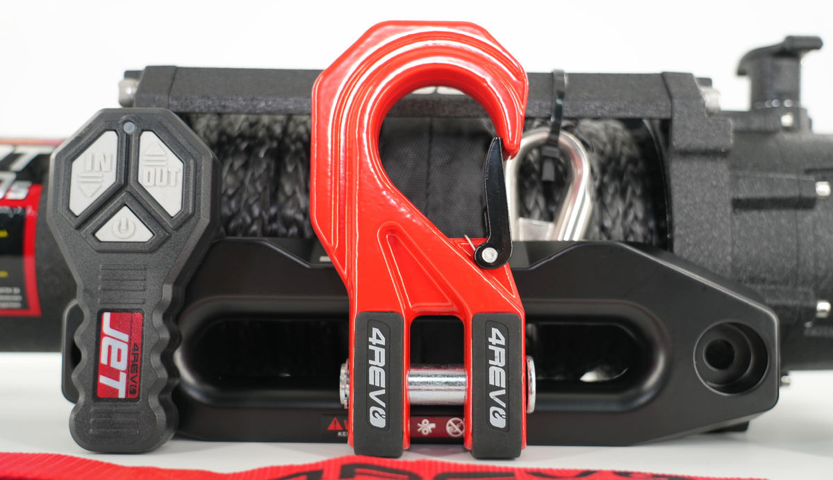 Лебедка автомобильная 4REVO JET 12000s 12В (Синтетический трос)