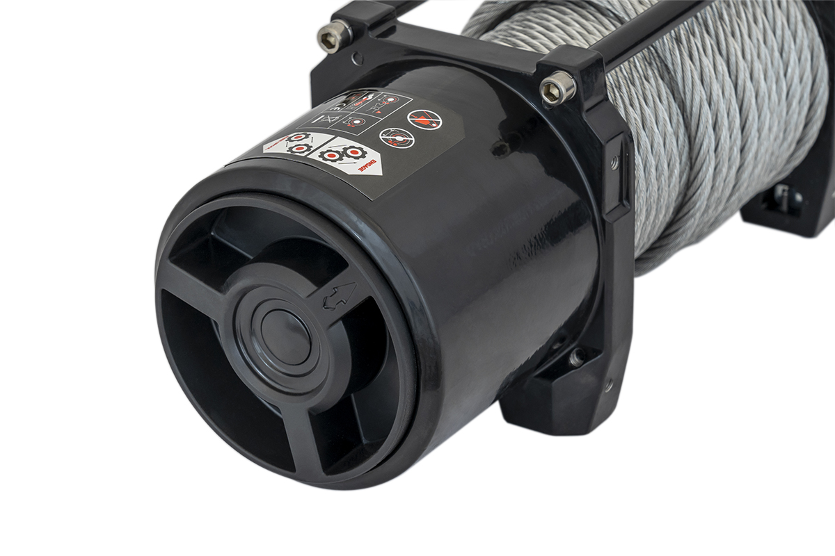Лебёдка автомобильная электрическая 12V Runva EWV6000S 2722 кг (стальной трос)