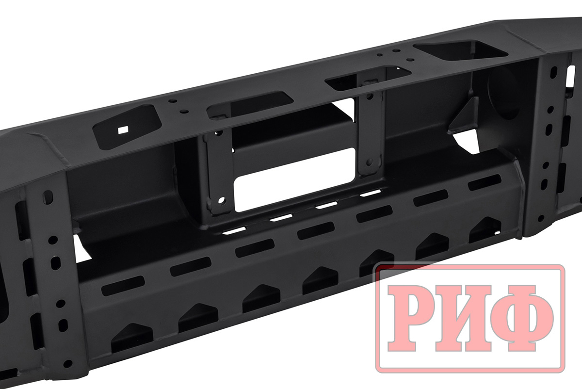 Бампер РИФ передний Toyota LC105 с доп. фарами без кенгурина