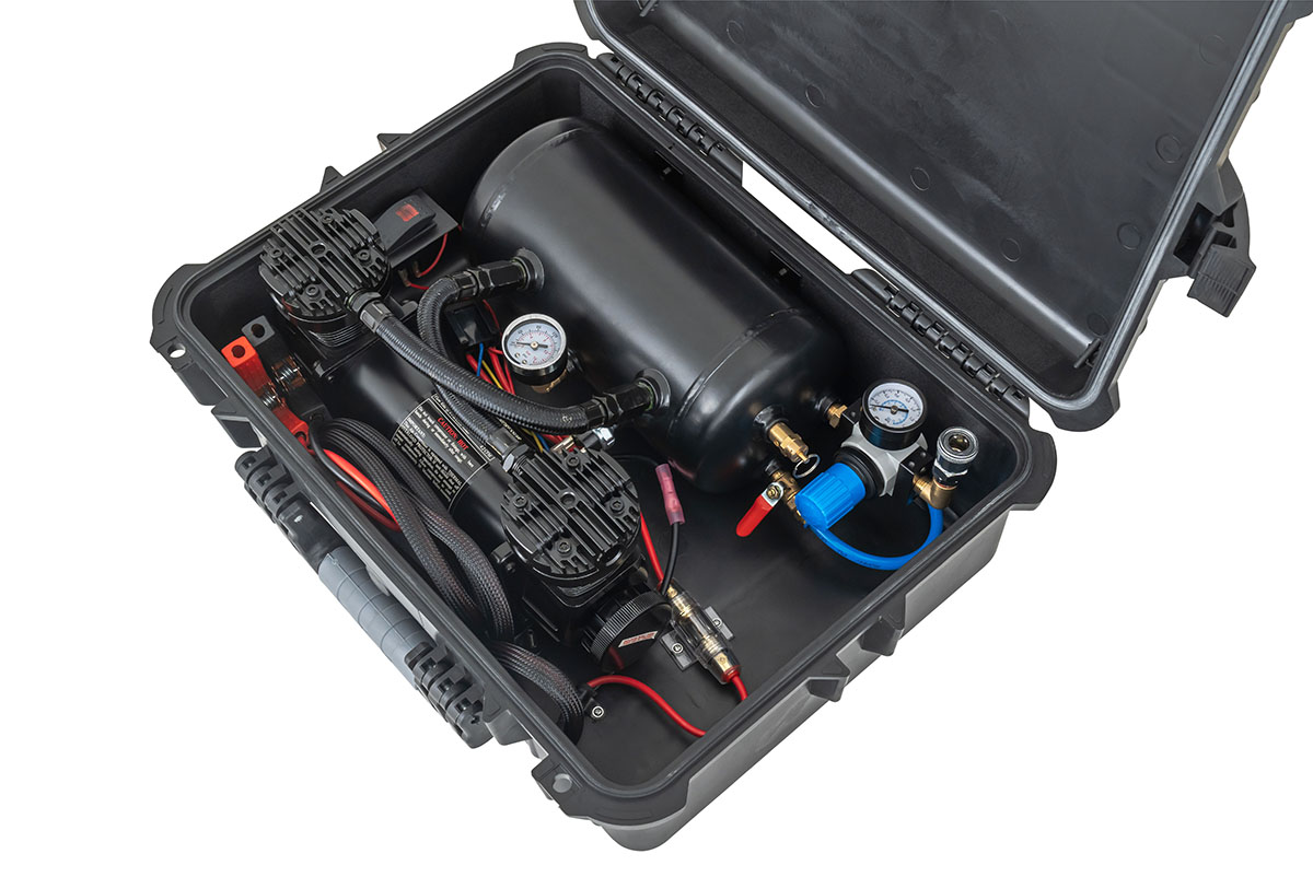 Компрессор автомобильный переносной 12V YURUI 119 л/мин 13,6 атм