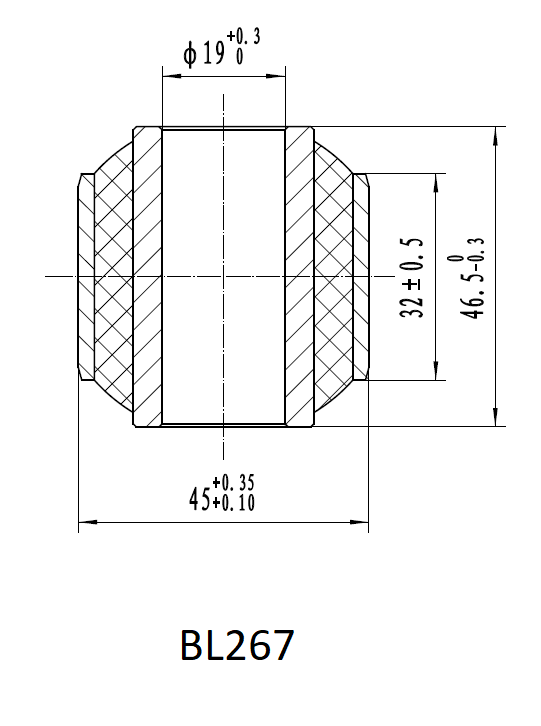 Втулка амортизатора РИФ SA267 (с маркировкой ’1’) нижняя