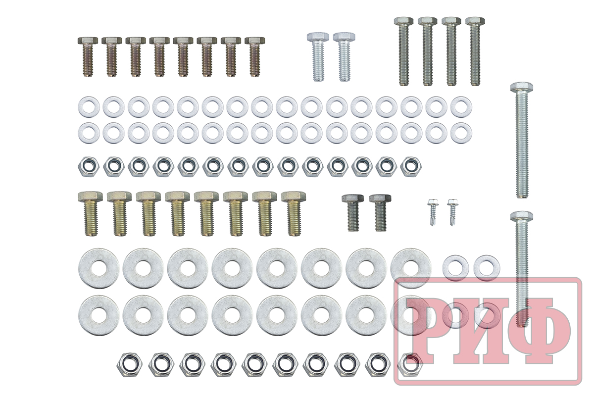 Бампер РИФ силовой передний Mitsubishi Pajero Sport 2015+  L200 2015- с доп. фарами (арт. B0205), под парктроник