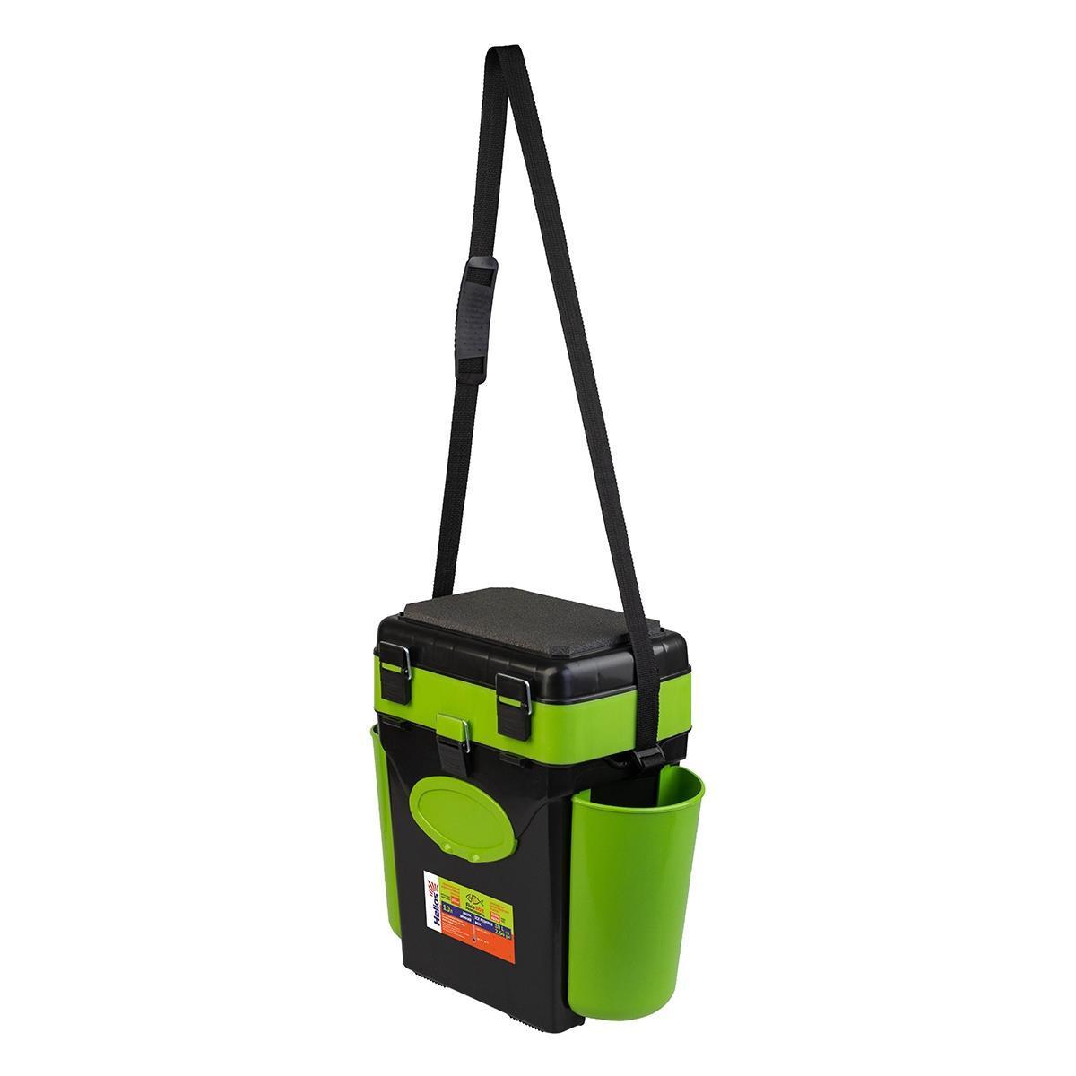 Ящик рыболовный зимний HELIOS FishBox (10л) зеленый