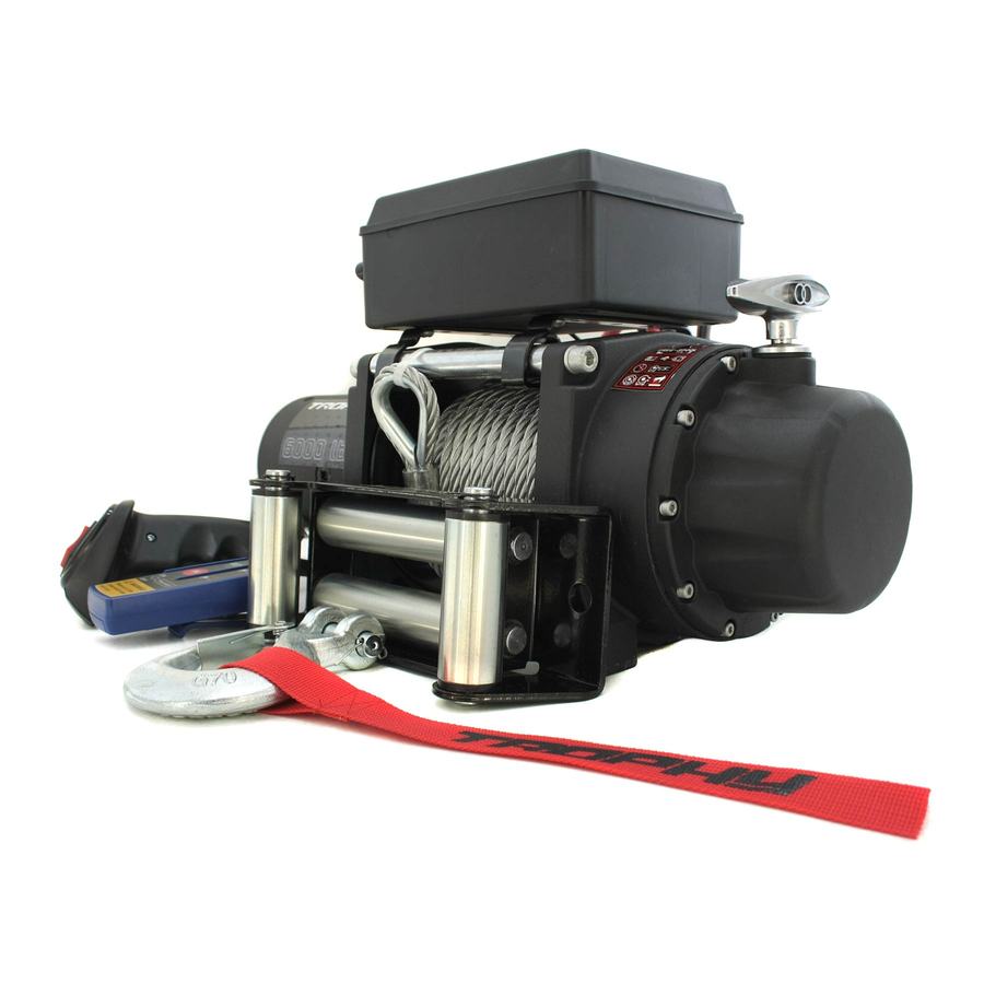 Лебедка электрическая автомобильная TR TROPHY 6,0 (стальной трос)