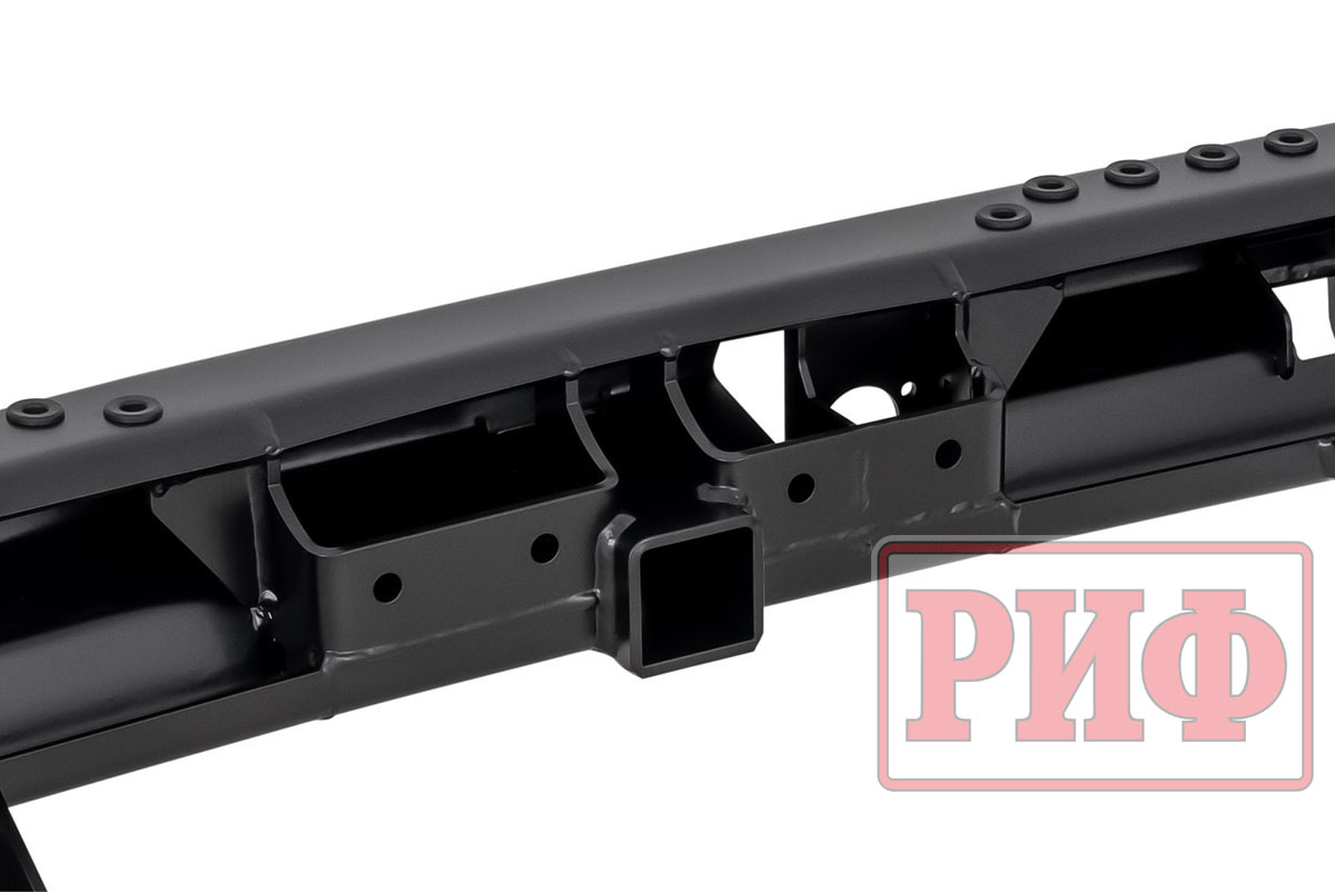 Бампер РИФ задний Toyota Land Cruiser Prado 150 c квадратом под фаркоп