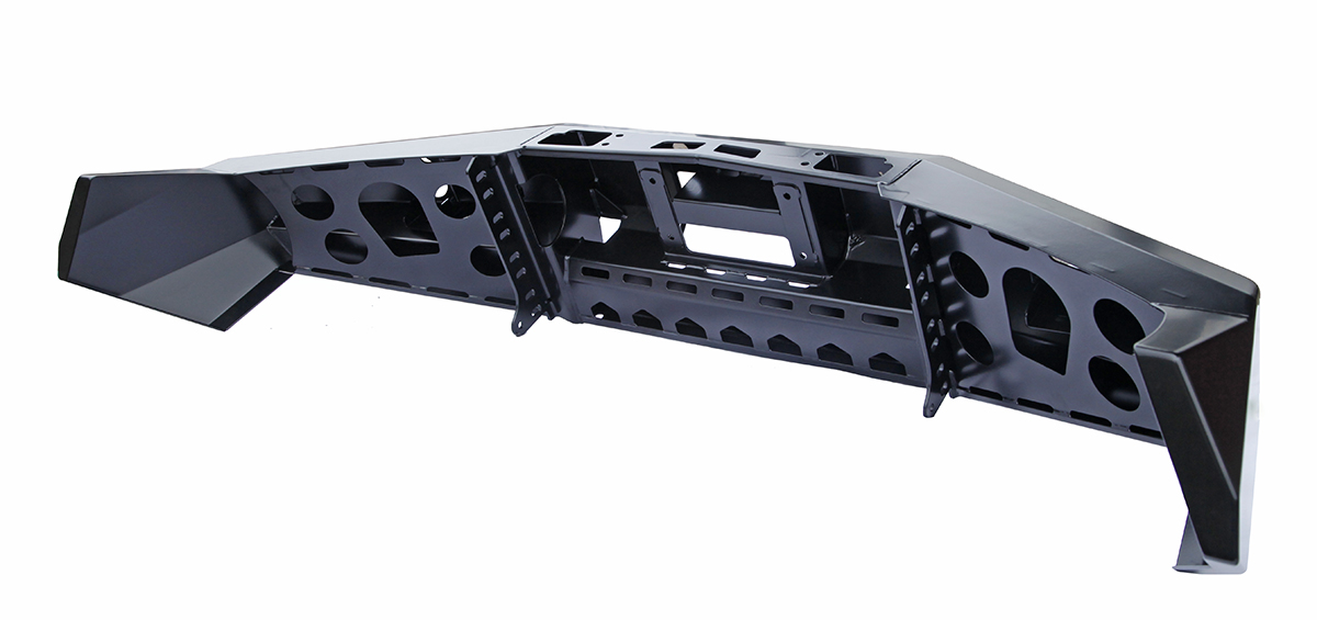 Бампер РИФ передний Nissan Navara D40/Pathfinder R51 (с 2010+ г.в.) с доп. фарами без защитной дуги