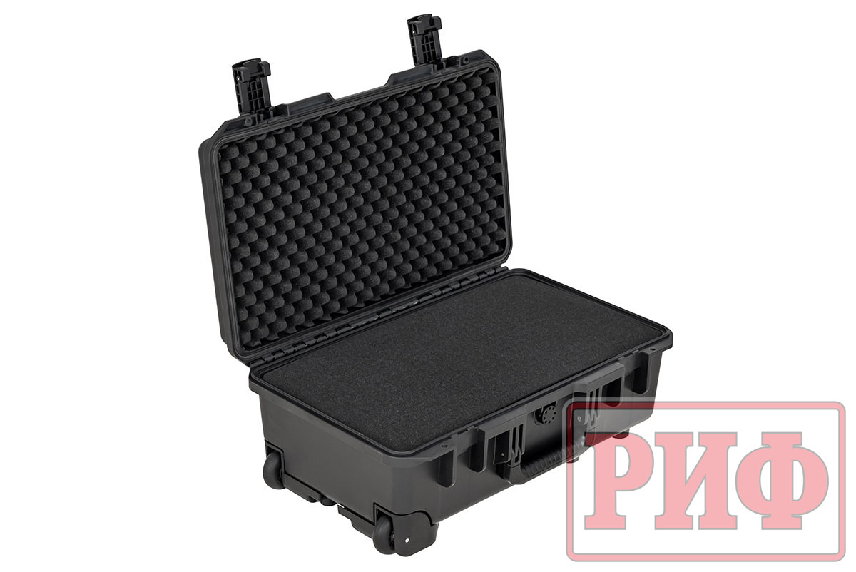 Кейс защитный ударопрочный РИФ 551x358x226 мм на колесах с телескопической ручкой IP67