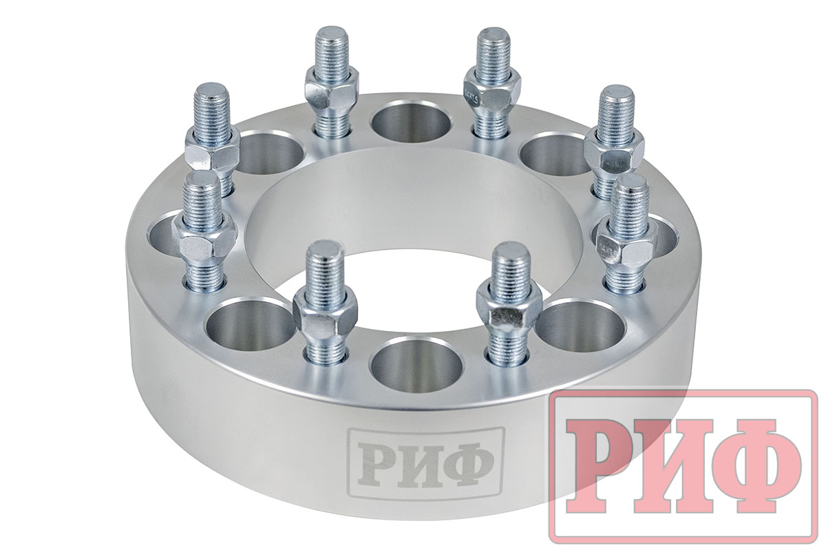 Проставки колесные РИФ 8x165,1, ЦО 126 мм, толщина 50 мм (2 шт.)