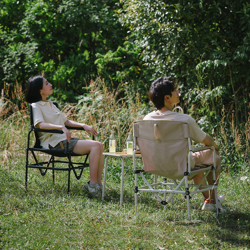 Кресло туристическое Naturehike 49х56х95 см, складное, черное