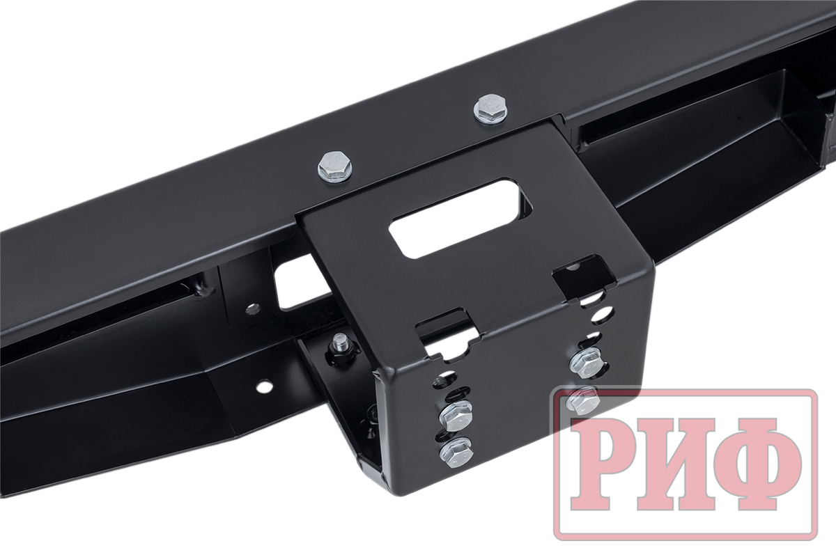 Бампер РИФ задний для УАЗ Хантер с площадкой под лебедку и фонарями (лифт)