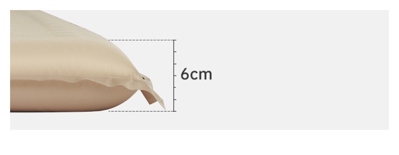 Коврик самонадувающийся Naturehike, 200х65х6 см, с подушкой, бежевый