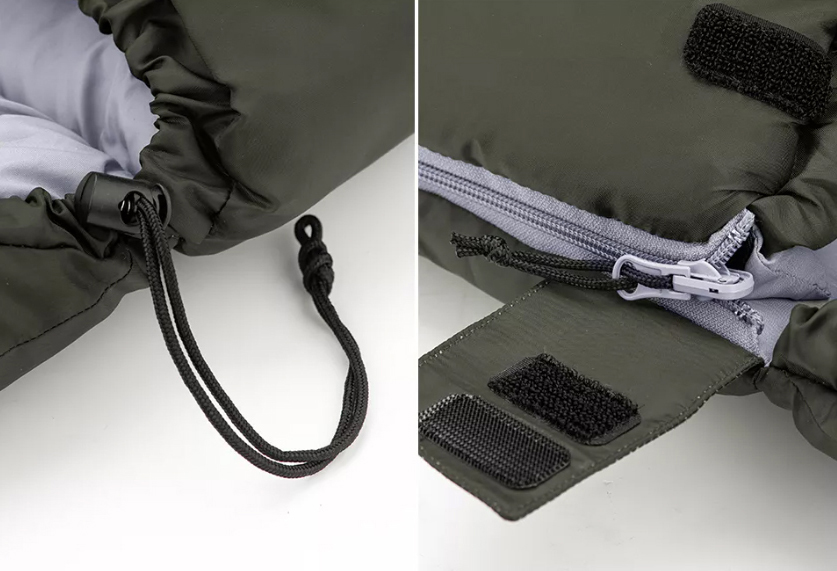 Мешок спальный Naturehike U350, (190х30)х75 см, (левый) (ТК: +1C), темно-зеленый