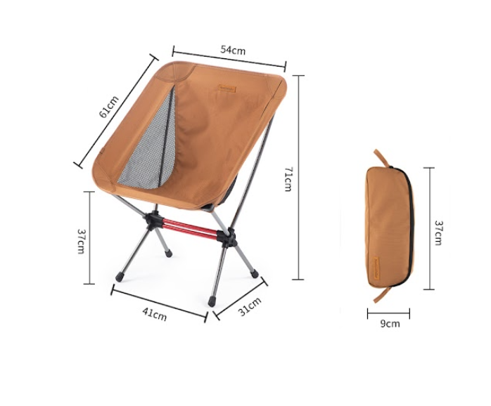 Кресло туристическое Naturehike Stellaluna L01 складное, 41х31х71 см, до 120 кг, оранжевое