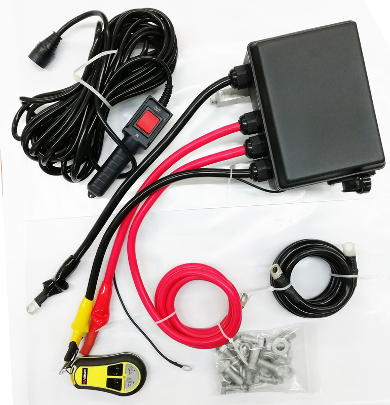 Лебедка автомобильная (индустриальная) 4REVO TRX-18000 24V (стальной трос)