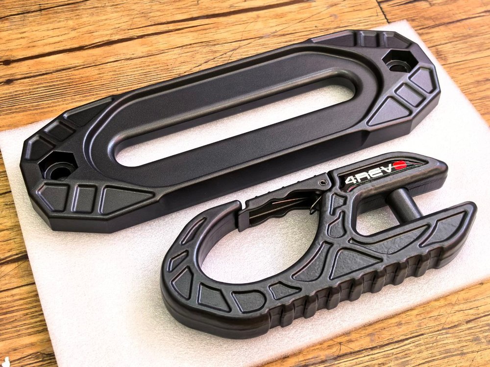 Клюз под синтетический трос 4Revo с крюком (9000-12000Lbs)