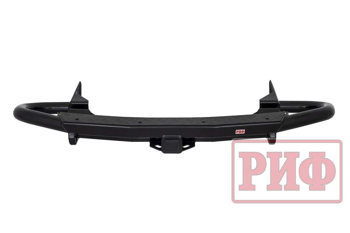 Бампер РИФ задний силовой/защита штатного бампера Haval H5 c квадратом под фаркоп (2019-2021)