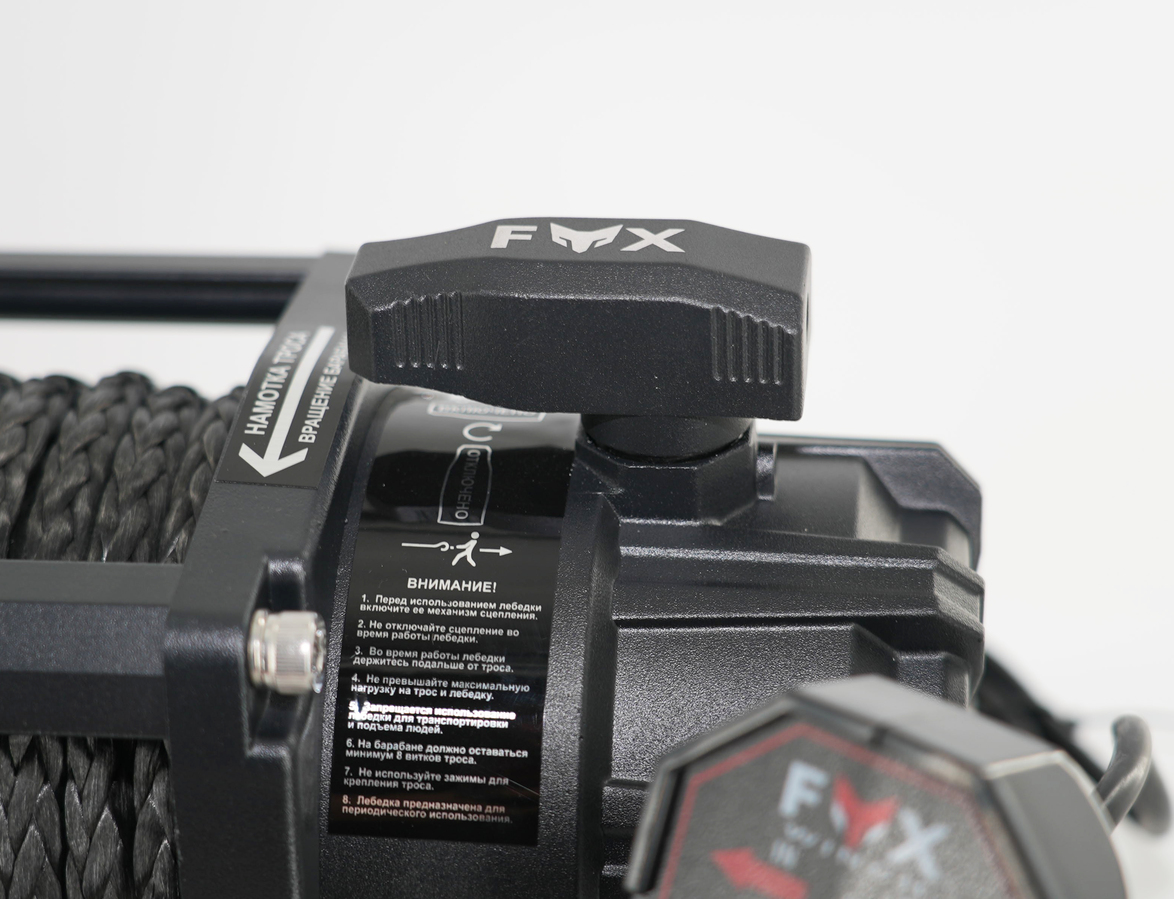 Лебедка автомобильная FOX WINCH 12000s 12V (синтетический трос)