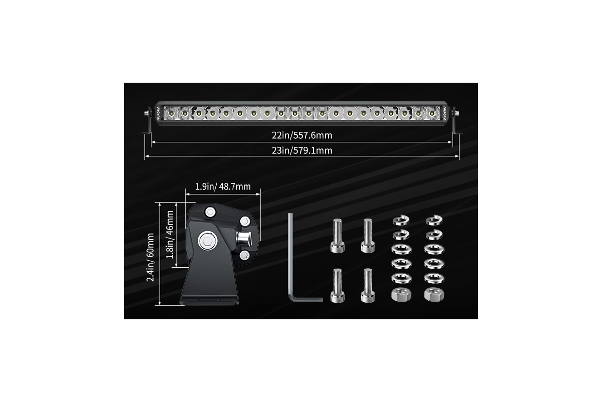 Светодиодная фара комбинированного света AURORA 508 мм 100W LED